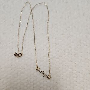 'Los Angeles' Necklace, Witha  Stamp In The Picture.